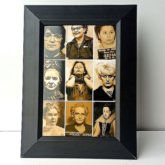 Female Serial Killer Mugshot Collage Goth Oddity - Picture 3 of 4